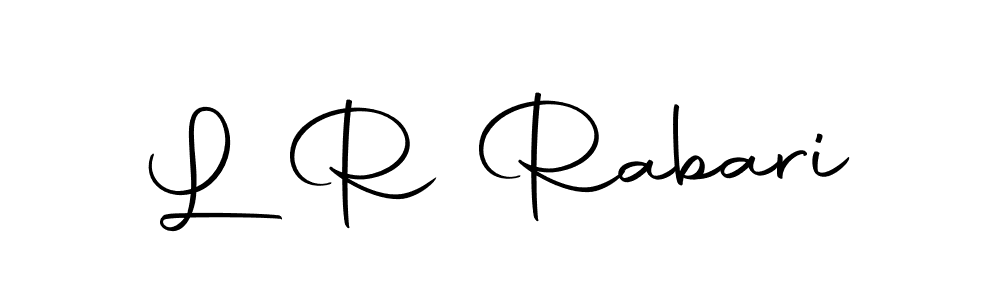 You should practise on your own different ways (Autography-DOLnW) to write your name (L R Rabari) in signature. don't let someone else do it for you. L R Rabari signature style 10 images and pictures png