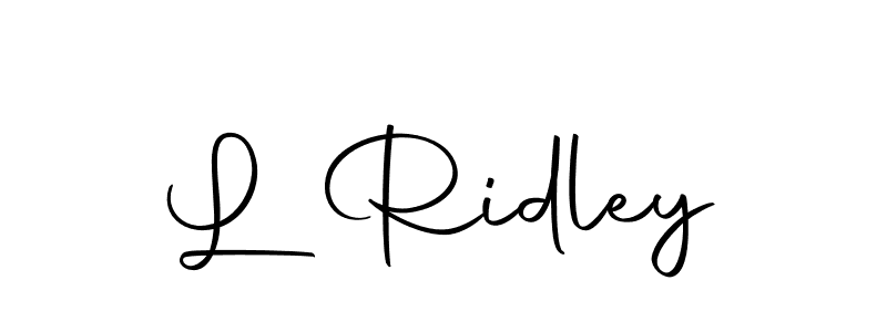 How to make L Ridley signature? Autography-DOLnW is a professional autograph style. Create handwritten signature for L Ridley name. L Ridley signature style 10 images and pictures png