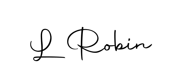 Make a beautiful signature design for name L Robin. With this signature (Autography-DOLnW) style, you can create a handwritten signature for free. L Robin signature style 10 images and pictures png