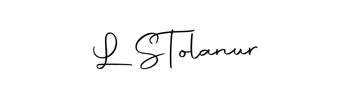 Make a short L S  Tolanur signature style. Manage your documents anywhere anytime using Autography-DOLnW. Create and add eSignatures, submit forms, share and send files easily. L S  Tolanur signature style 10 images and pictures png