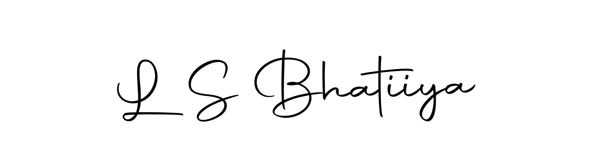Make a beautiful signature design for name L S Bhatiiya. With this signature (Autography-DOLnW) style, you can create a handwritten signature for free. L S Bhatiiya signature style 10 images and pictures png