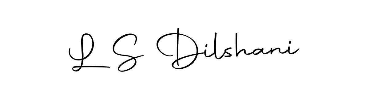 Make a short L S Dilshani signature style. Manage your documents anywhere anytime using Autography-DOLnW. Create and add eSignatures, submit forms, share and send files easily. L S Dilshani signature style 10 images and pictures png