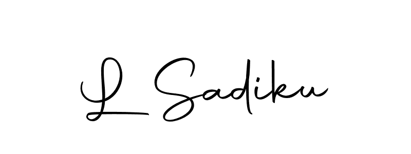 Also You can easily find your signature by using the search form. We will create L Sadiku name handwritten signature images for you free of cost using Autography-DOLnW sign style. L Sadiku signature style 10 images and pictures png