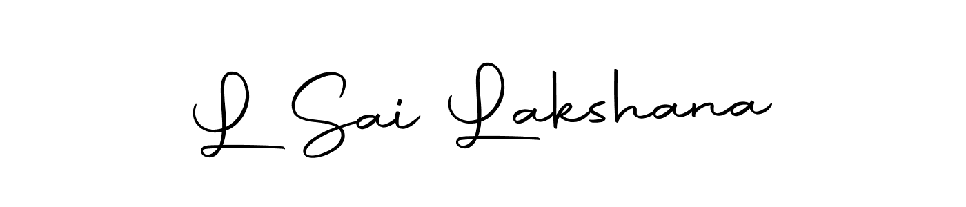 Also we have L Sai Lakshana name is the best signature style. Create professional handwritten signature collection using Autography-DOLnW autograph style. L Sai Lakshana signature style 10 images and pictures png