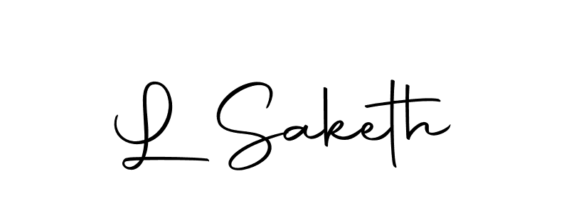 Make a beautiful signature design for name L Saketh. Use this online signature maker to create a handwritten signature for free. L Saketh signature style 10 images and pictures png