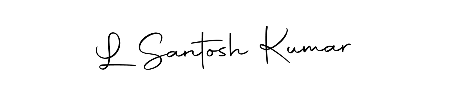 This is the best signature style for the L Santosh Kumar name. Also you like these signature font (Autography-DOLnW). Mix name signature. L Santosh Kumar signature style 10 images and pictures png