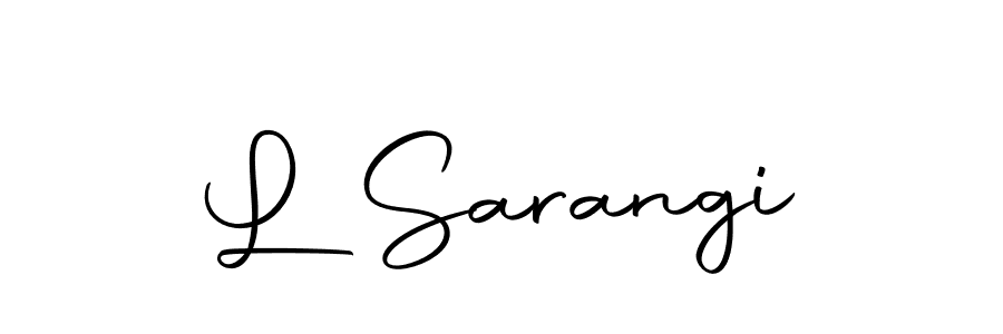 How to make L Sarangi name signature. Use Autography-DOLnW style for creating short signs online. This is the latest handwritten sign. L Sarangi signature style 10 images and pictures png
