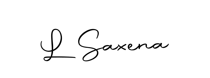 Also we have L Saxena name is the best signature style. Create professional handwritten signature collection using Autography-DOLnW autograph style. L Saxena signature style 10 images and pictures png