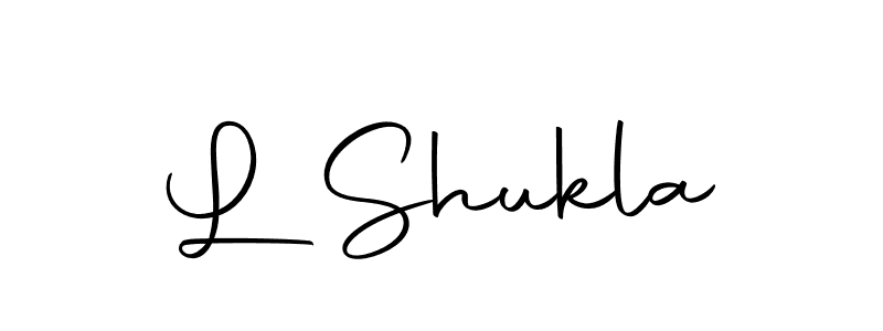 if you are searching for the best signature style for your name L Shukla. so please give up your signature search. here we have designed multiple signature styles  using Autography-DOLnW. L Shukla signature style 10 images and pictures png