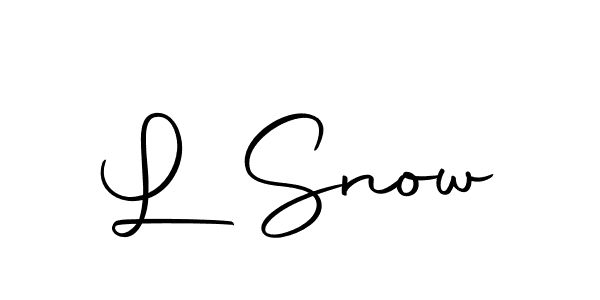 The best way (Autography-DOLnW) to make a short signature is to pick only two or three words in your name. The name L Snow include a total of six letters. For converting this name. L Snow signature style 10 images and pictures png