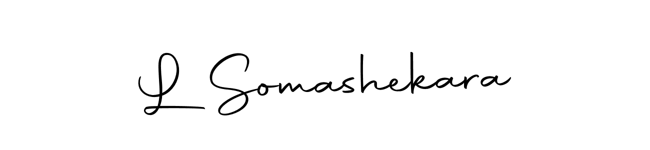 Design your own signature with our free online signature maker. With this signature software, you can create a handwritten (Autography-DOLnW) signature for name L Somashekara. L Somashekara signature style 10 images and pictures png