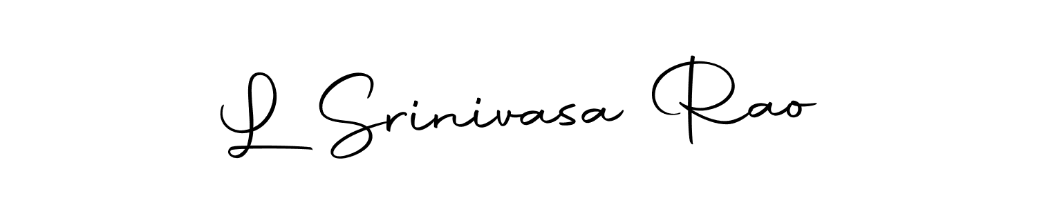 Make a beautiful signature design for name L Srinivasa Rao. With this signature (Autography-DOLnW) style, you can create a handwritten signature for free. L Srinivasa Rao signature style 10 images and pictures png