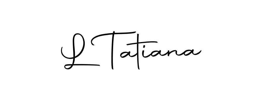 Similarly Autography-DOLnW is the best handwritten signature design. Signature creator online .You can use it as an online autograph creator for name L Tatiana. L Tatiana signature style 10 images and pictures png