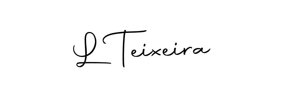 Use a signature maker to create a handwritten signature online. With this signature software, you can design (Autography-DOLnW) your own signature for name L Teixeira. L Teixeira signature style 10 images and pictures png