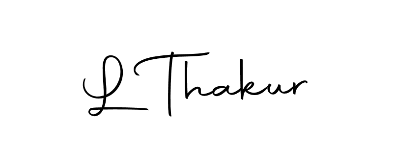 Create a beautiful signature design for name L Thakur. With this signature (Autography-DOLnW) fonts, you can make a handwritten signature for free. L Thakur signature style 10 images and pictures png