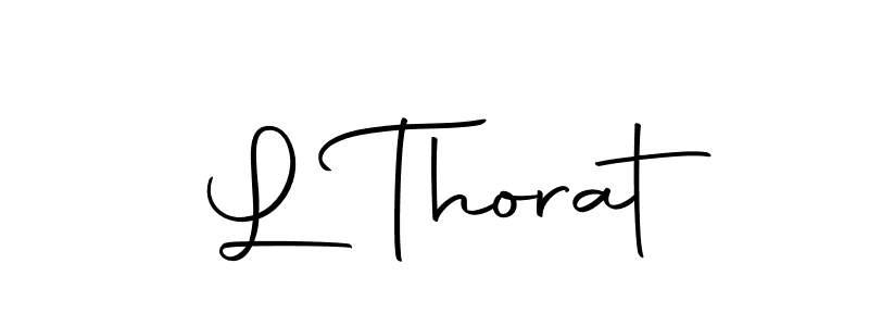 You should practise on your own different ways (Autography-DOLnW) to write your name (L Thorat) in signature. don't let someone else do it for you. L Thorat signature style 10 images and pictures png