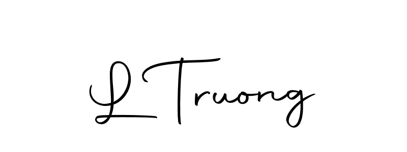 Design your own signature with our free online signature maker. With this signature software, you can create a handwritten (Autography-DOLnW) signature for name L Truong. L Truong signature style 10 images and pictures png