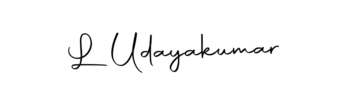 How to make L Udayakumar name signature. Use Autography-DOLnW style for creating short signs online. This is the latest handwritten sign. L Udayakumar signature style 10 images and pictures png