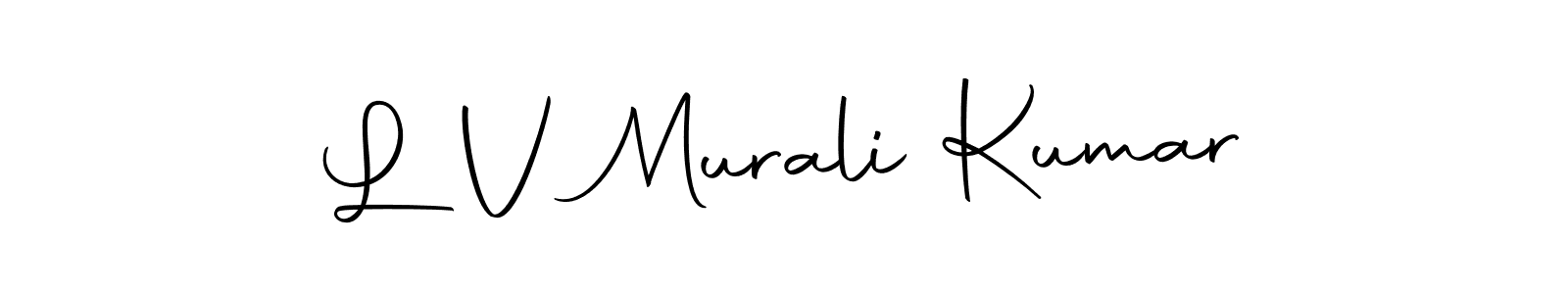 It looks lik you need a new signature style for name L V Murali Kumar. Design unique handwritten (Autography-DOLnW) signature with our free signature maker in just a few clicks. L V Murali Kumar signature style 10 images and pictures png