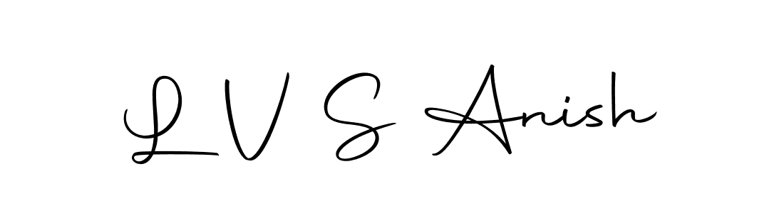 Design your own signature with our free online signature maker. With this signature software, you can create a handwritten (Autography-DOLnW) signature for name L V S Anish. L V S Anish signature style 10 images and pictures png