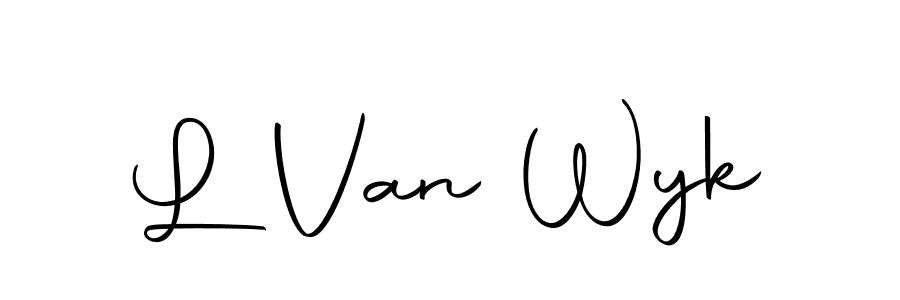 The best way (Autography-DOLnW) to make a short signature is to pick only two or three words in your name. The name L Van Wyk include a total of six letters. For converting this name. L Van Wyk signature style 10 images and pictures png