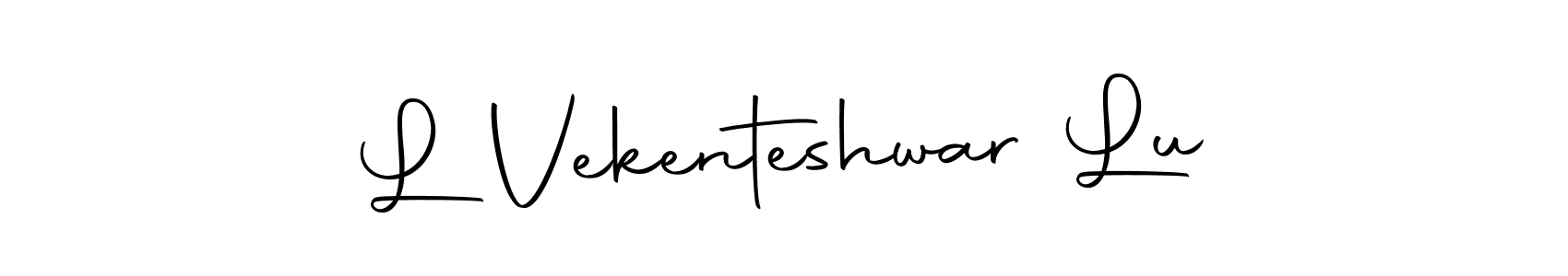 Create a beautiful signature design for name L Vekenteshwar Lu. With this signature (Autography-DOLnW) fonts, you can make a handwritten signature for free. L Vekenteshwar Lu signature style 10 images and pictures png