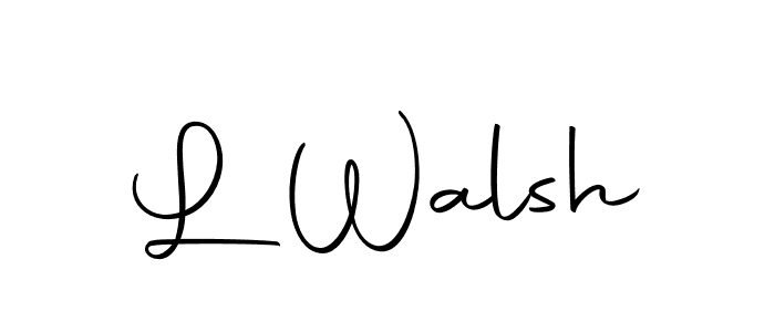 Create a beautiful signature design for name L Walsh. With this signature (Autography-DOLnW) fonts, you can make a handwritten signature for free. L Walsh signature style 10 images and pictures png