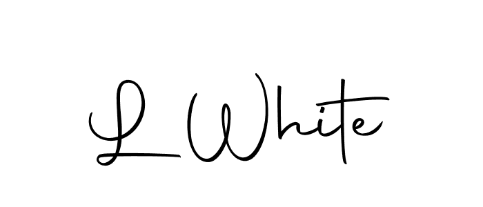 Make a beautiful signature design for name L White. With this signature (Autography-DOLnW) style, you can create a handwritten signature for free. L White signature style 10 images and pictures png