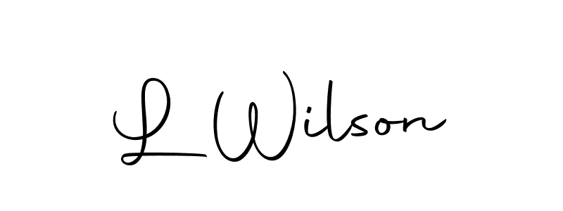 Create a beautiful signature design for name L Wilson. With this signature (Autography-DOLnW) fonts, you can make a handwritten signature for free. L Wilson signature style 10 images and pictures png