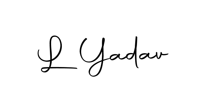 Here are the top 10 professional signature styles for the name L Yadav. These are the best autograph styles you can use for your name. L Yadav signature style 10 images and pictures png