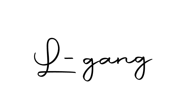 Create a beautiful signature design for name L-gang. With this signature (Autography-DOLnW) fonts, you can make a handwritten signature for free. L-gang signature style 10 images and pictures png