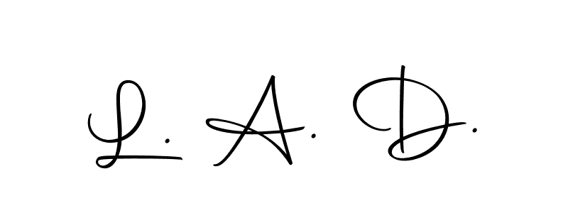 The best way (Autography-DOLnW) to make a short signature is to pick only two or three words in your name. The name L. A. D. include a total of six letters. For converting this name. L. A. D. signature style 10 images and pictures png