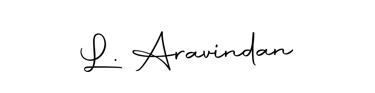 Use a signature maker to create a handwritten signature online. With this signature software, you can design (Autography-DOLnW) your own signature for name L. Aravindan. L. Aravindan signature style 10 images and pictures png