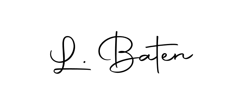 Autography-DOLnW is a professional signature style that is perfect for those who want to add a touch of class to their signature. It is also a great choice for those who want to make their signature more unique. Get L. Baten name to fancy signature for free. L. Baten signature style 10 images and pictures png