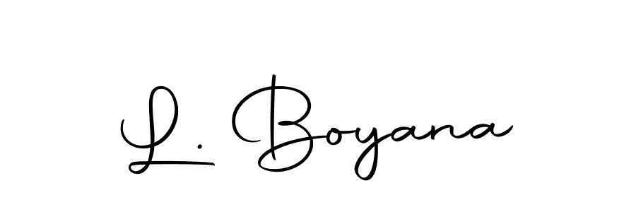 How to Draw L. Boyana signature style? Autography-DOLnW is a latest design signature styles for name L. Boyana. L. Boyana signature style 10 images and pictures png
