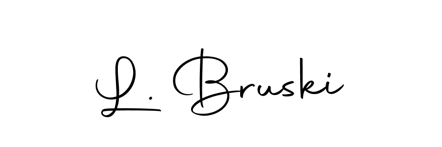 L. Bruski stylish signature style. Best Handwritten Sign (Autography-DOLnW) for my name. Handwritten Signature Collection Ideas for my name L. Bruski. L. Bruski signature style 10 images and pictures png