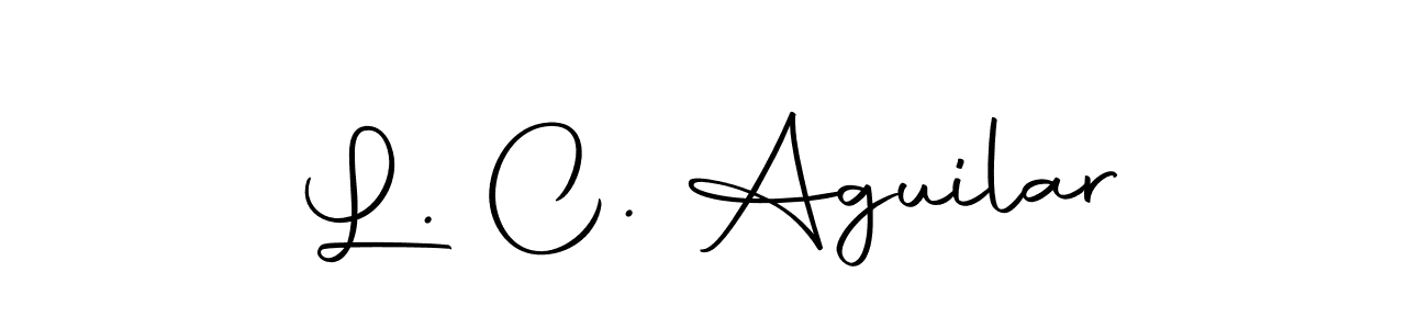 It looks lik you need a new signature style for name L. C. Aguilar. Design unique handwritten (Autography-DOLnW) signature with our free signature maker in just a few clicks. L. C. Aguilar signature style 10 images and pictures png