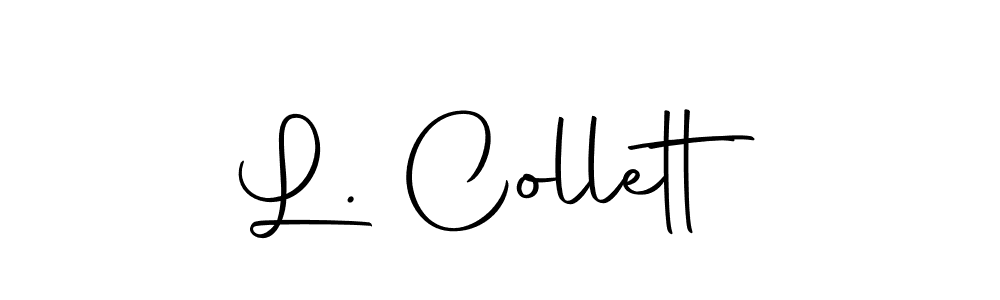 This is the best signature style for the L. Collett name. Also you like these signature font (Autography-DOLnW). Mix name signature. L. Collett signature style 10 images and pictures png