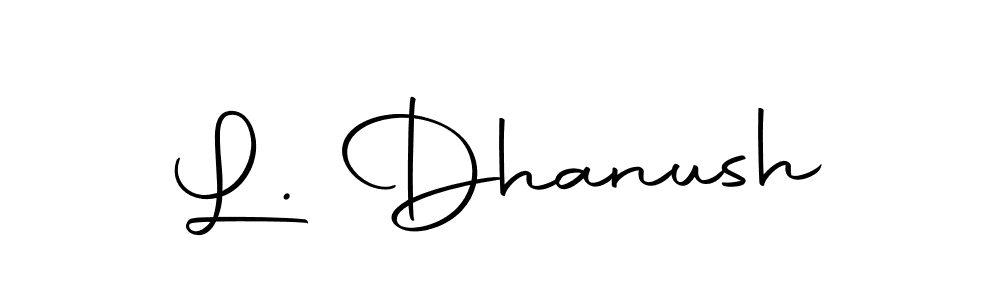 L. Dhanush stylish signature style. Best Handwritten Sign (Autography-DOLnW) for my name. Handwritten Signature Collection Ideas for my name L. Dhanush. L. Dhanush signature style 10 images and pictures png