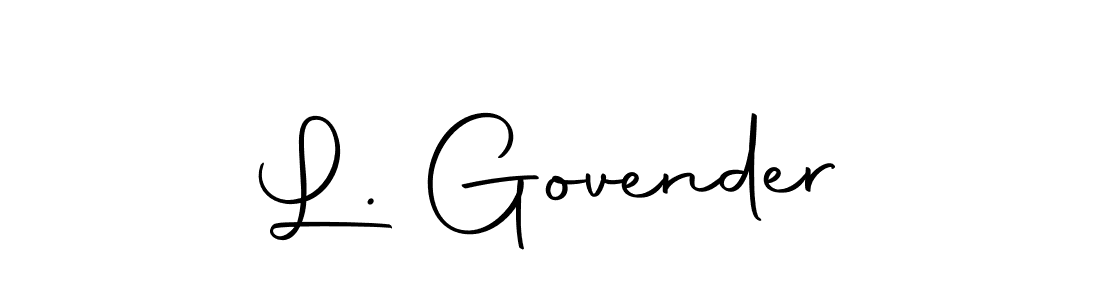 L. Govender stylish signature style. Best Handwritten Sign (Autography-DOLnW) for my name. Handwritten Signature Collection Ideas for my name L. Govender. L. Govender signature style 10 images and pictures png