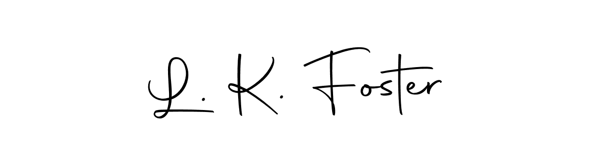 if you are searching for the best signature style for your name L. K. Foster. so please give up your signature search. here we have designed multiple signature styles  using Autography-DOLnW. L. K. Foster signature style 10 images and pictures png