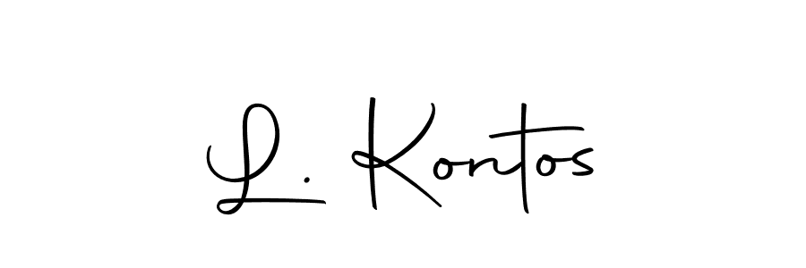 Check out images of Autograph of L. Kontos name. Actor L. Kontos Signature Style. Autography-DOLnW is a professional sign style online. L. Kontos signature style 10 images and pictures png