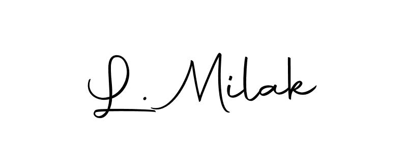 How to Draw L. Milak signature style? Autography-DOLnW is a latest design signature styles for name L. Milak. L. Milak signature style 10 images and pictures png