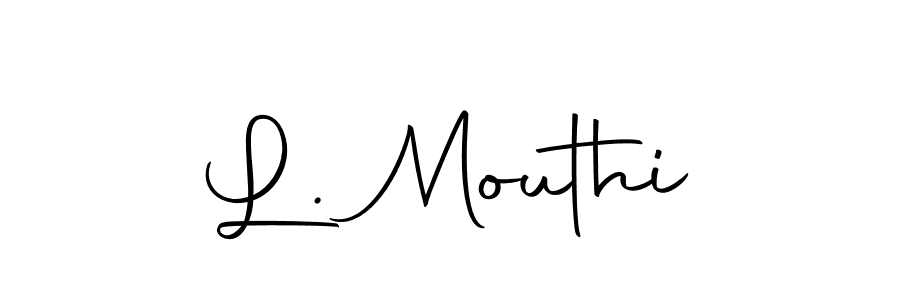 Check out images of Autograph of L. Mouthi name. Actor L. Mouthi Signature Style. Autography-DOLnW is a professional sign style online. L. Mouthi signature style 10 images and pictures png