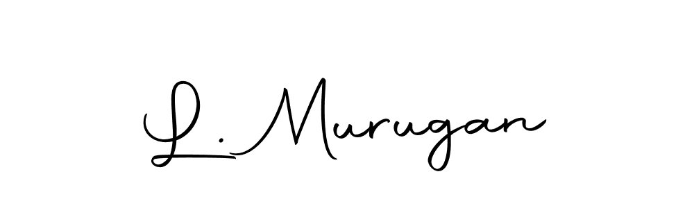 Make a beautiful signature design for name L. Murugan. With this signature (Autography-DOLnW) style, you can create a handwritten signature for free. L. Murugan signature style 10 images and pictures png