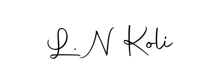 Also we have L. N Koli name is the best signature style. Create professional handwritten signature collection using Autography-DOLnW autograph style. L. N Koli signature style 10 images and pictures png