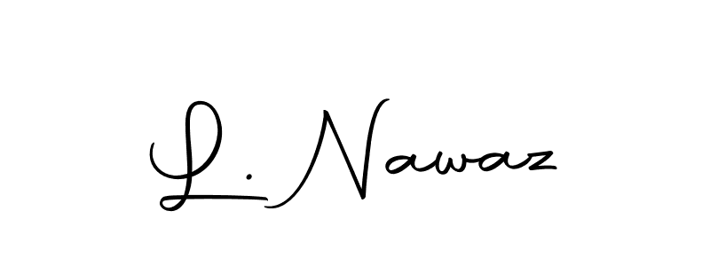 Similarly Autography-DOLnW is the best handwritten signature design. Signature creator online .You can use it as an online autograph creator for name L. Nawaz. L. Nawaz signature style 10 images and pictures png