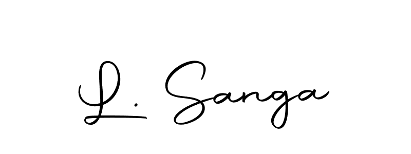 You should practise on your own different ways (Autography-DOLnW) to write your name (L. Sanga) in signature. don't let someone else do it for you. L. Sanga signature style 10 images and pictures png