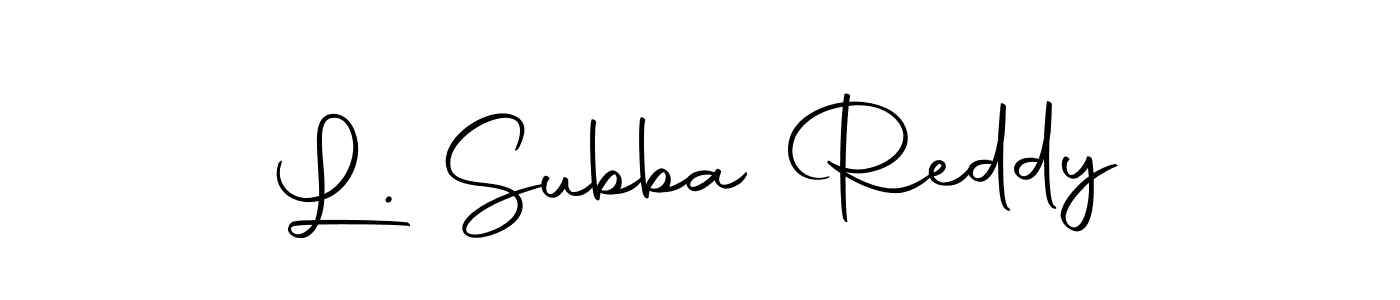 Also we have L. Subba Reddy name is the best signature style. Create professional handwritten signature collection using Autography-DOLnW autograph style. L. Subba Reddy signature style 10 images and pictures png