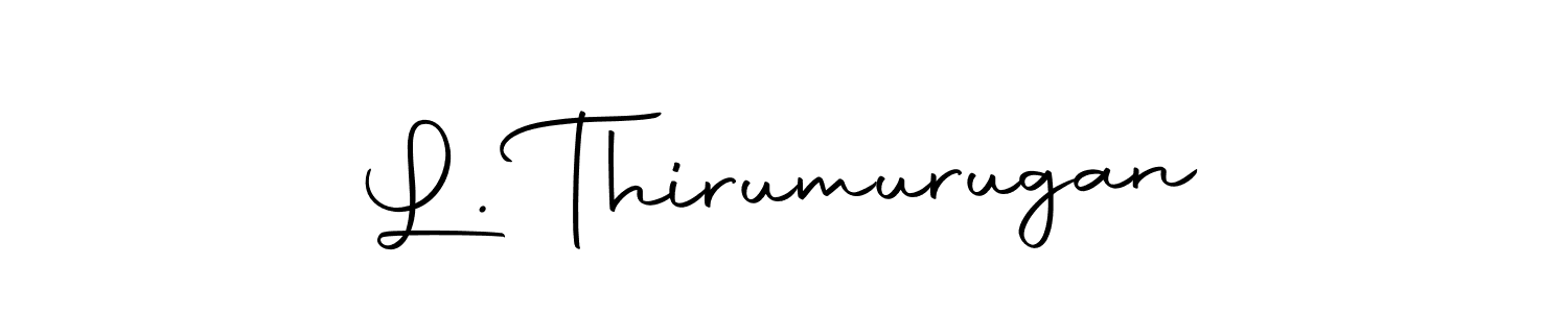 Make a beautiful signature design for name L. Thirumurugan. With this signature (Autography-DOLnW) style, you can create a handwritten signature for free. L. Thirumurugan signature style 10 images and pictures png